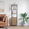 vidaXL Шкаф за книги Дъб 40 x 24 x 161 см Инженерно дърво