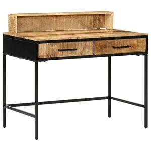 vidaXL Конзолна маса с чекмедже Кафяво 100 x 55 x 89.5 см