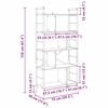 vidaXL Рафт за книги Сив Сонома 75 x 30 x 156 см Инженерно дърво