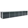 vidaXL Градинска висока леха поцинкована стомана 480x80x77 см антрацит