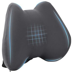 vidaXL Възглавница за гръб Сив Мемори пяна 40 x 32 x 14 см