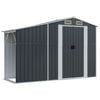 vidaXL Градинска барака антрацит 277x93x179 см поцинкована стомана
