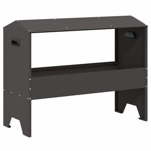 vidaXL Тръба за хранене на добитък Черно 79 x 35 x 62 см 15 kg