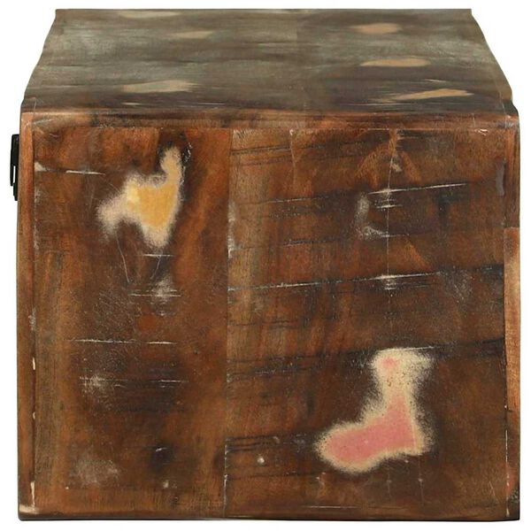 vidaXL ТВ шкаф с рафт 80 x 30 x 25 см Масивна регенерирана дървесина