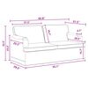 vidaXL Диван 2 pcs Тъмен сив 162 x 80 x 85 см текстил
