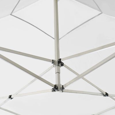 vidaXL Професионална сгъваема парти шатра, алуминий, 2x2 м, бяла