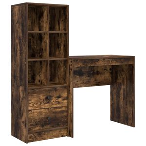 vidaXL Бюро Димян дъб 125,5 x 40 x 127 см 2 бр.