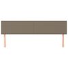 vidaXL Табла за легло, бежово, 180x5x78/88 см, плат