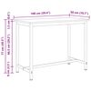 vidaXL Маса Естествен 100 x 50 x 77 см Инженерна дървесина и стомана