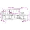 vidaXL Комплект дивани за открито 4 pcs Натурален и Бежов