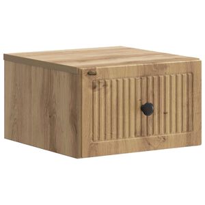 vidaXL Спален шкаф с монтаж на стена Дъб артизан 33 x 34,5 x 20 см