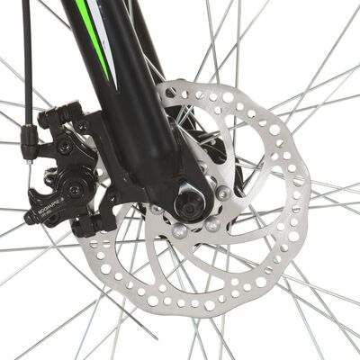 vidaXL Планински велосипед, 21 скорости, 26 цола, 46 см, черен
