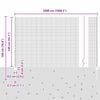 vidaXL Ограда с пост Сив 1,4 x 50 m Стомана и PVC