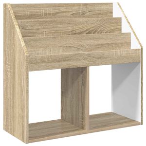 vidaXL Детска рафт за книги Сонома дъб 72,5 x 29,5 x 69 см