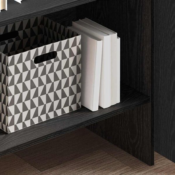 vidaXL Шкаф за книги Черния дъб 60 x 35 x 180 см Инженерно дърво