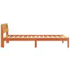 vidaXL Рамка за легло с таблото Кафяво с восъчно покритие 100 x 200 cm