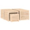vidaXL Комплект градински кутии от 4 части, масивно дърво бор