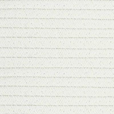 vidaXL Кош за съхранение, кафяво и бяло, Ø38x46 см, памук