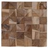 vidaXL Стенен панел 11 бр. Натурално 30 x 30 x 2 cm