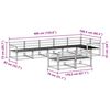 vidaXL Комплект дивани за открито 8 pcs Естествен