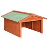 vidaXL Гараж за роботизирана косачка, 72x87x50 см, чам масив