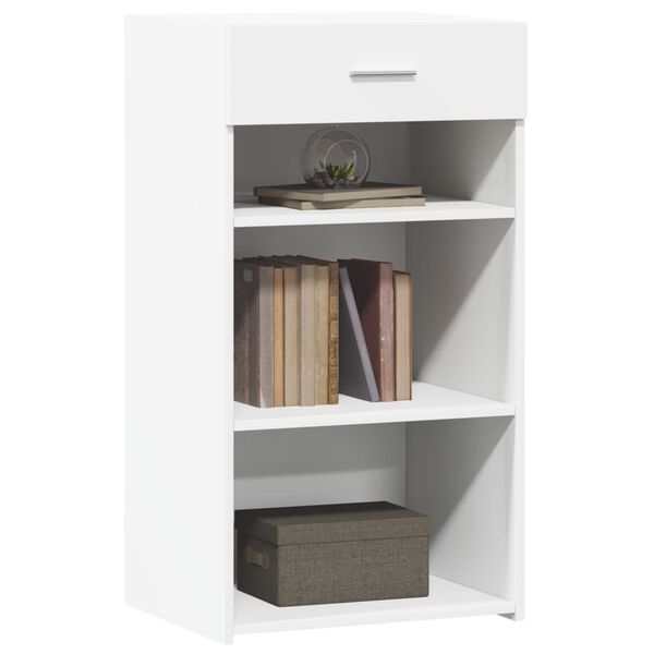 vidaXL Бюфет, бял, 50x42,5x93 см, инженерно дърво