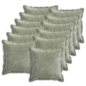 vidaXL Калъфка за възглавница 12 pcs HOUTEN Зелено 40 x 40 cm