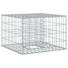 vidaXL Габиона повдигнато легло 60 x 60 x 40 cm Галванизирана стомана