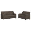 vidaXL Комплект дивани 2 pcs Сиво Изкуствена