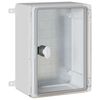 vidaXL Контролен шкаф Сив 28 x 13 x 28 см ABS пластмаса