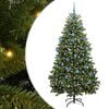 vidaXL С изкуствено коледно дърво 180 cm 300 LED светодиода Топло бяло