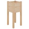 vidaXL Градински сандък, 31x31x70 см, борово дърво масив