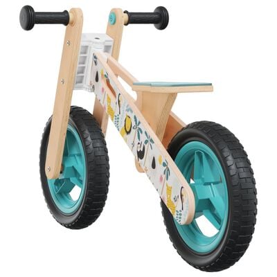 vidaXL Детско колело за баланс, синьо, с принт