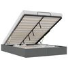 vidaXL Отоманско легло Тъмносиво 153 x 203 cm Текстил