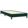 vidaXL Box Spring легло с матрак Тъмнозелено 90x220 cm Кадифе