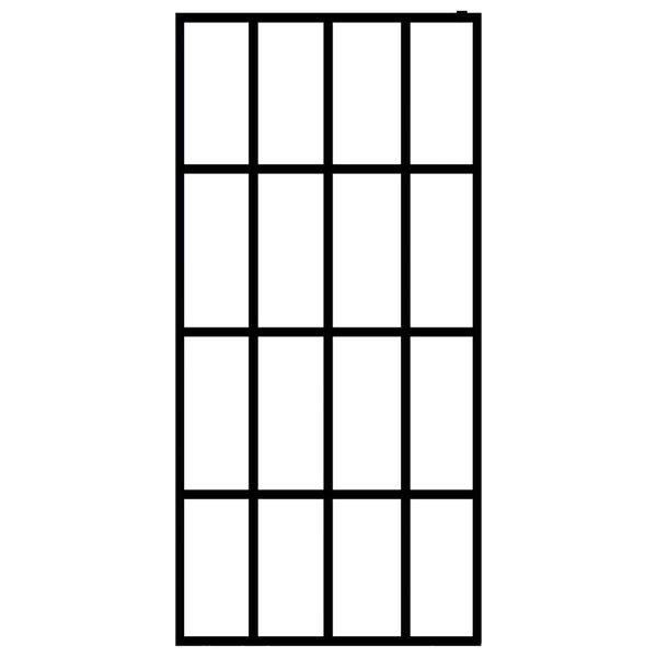 vidaXL Параван за баня, матирано закалено стъкло, 80x195 см