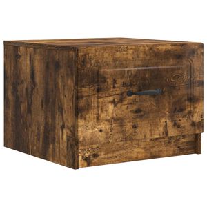 vidaXL Масичка за кафе Опушен дъб 49 x 50 x 37 см Инженерна дървесина