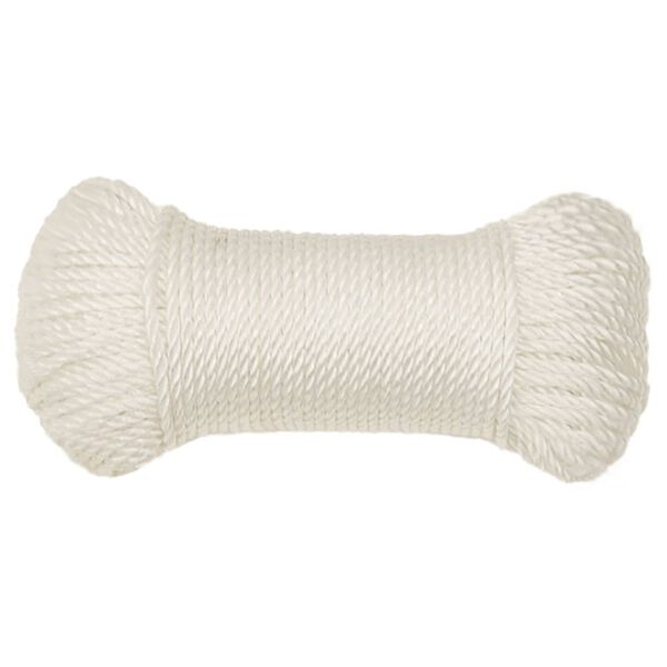 vidaXL Работно въже бяло 3 мм 100 м полипропилен