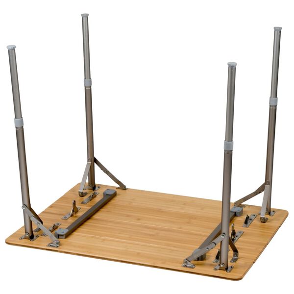 Bo-Camp Сгъваема маса за къмпинг Suffolk, 80x60 см, бамбук