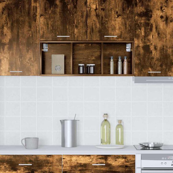 vidaXL Висящ шкаф Димян дъб 30 x 29,5 x 80 см Инженерно дърво