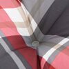 vidaXL Палетни възглавници, 5 бр, червено каре, текстил