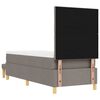 vidaXL Легло с пружинирана основа с матрак Таупе 80 x 200 cm текстил