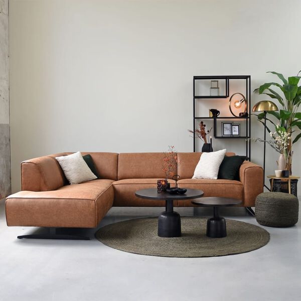 LABEL51 Килим Jute, кръгъл, 150x150 см, XL, милитъри