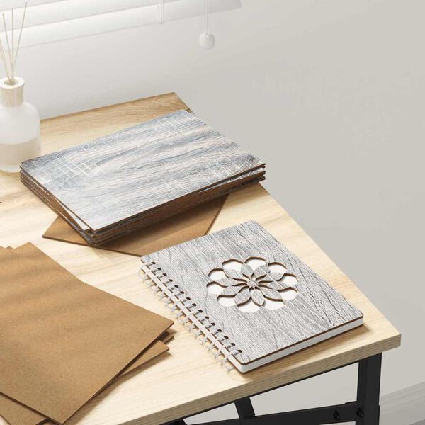 vidaXL Декор панели 12 pcs Сив сонома 15 x 21 x 0.3 см Инженерно дърво