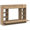 vidaXL Стенно бюро дъб артизан Инженерна дървесина 105 x 48 x 75 см