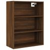 vidaXL Окачен стенен шкаф, кафяв дъб, 69,5x32,5x90 см