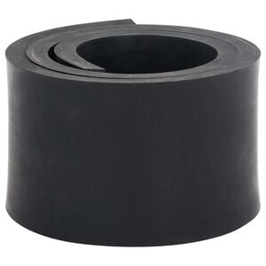 vidaXL Каучуков кант за снежен плуг, черен 100x8x1 cm