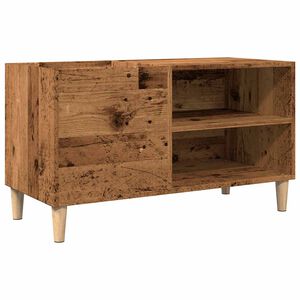 vidaXL Шкаф за грамофонни плочи, 84,5x38x48 см, инженерно дърво