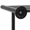 vidaXL Держач за кърпи Черно 61 x 23 x 17 см Неръждаема стомана