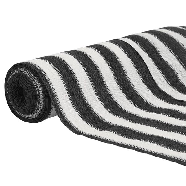 vidaXL Засенчваща мрежа антрацит и бял 1x25 м HDPE 75 г/м&sup2;